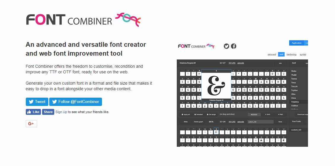 Font Combiner - Icon Fonts Generator