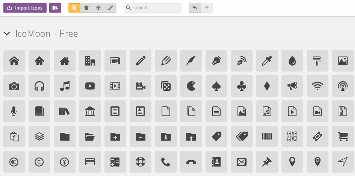 Ico Moon App - Icon Fonts Generator